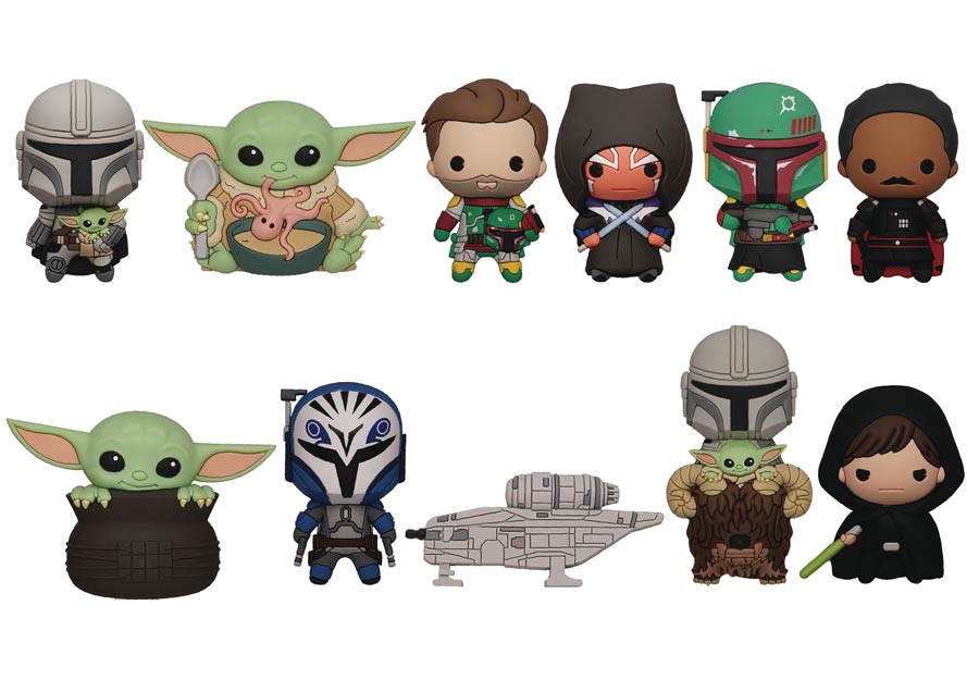 Star Wars The Mandalorian 3D Foam Bag Clip Series 2 Blind Mystery Box 24-Piece Display