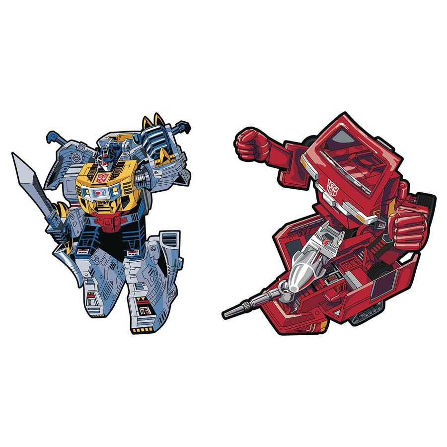 Transformers Retro Pin Set - Grimlock x Ironhide