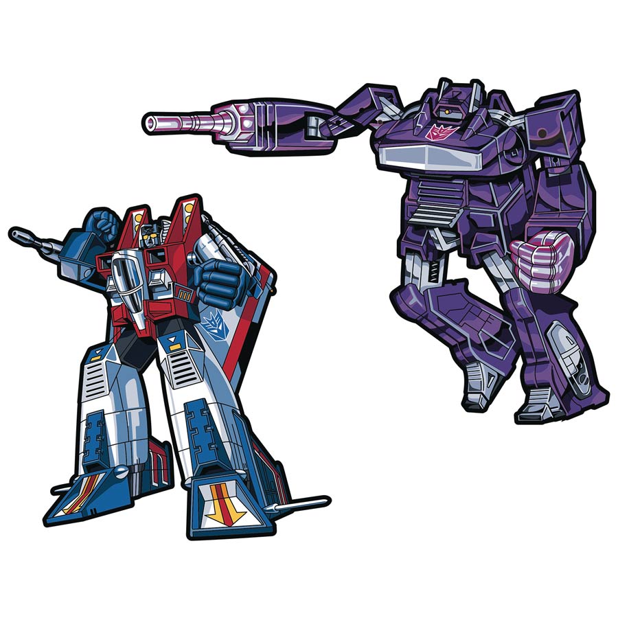 Transformers Retro Pin Set - Shockwave x Starscream