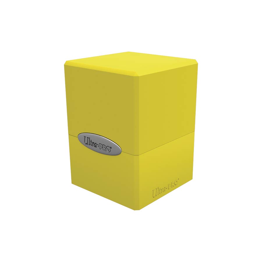 Satin Cube - Lemon Yellow