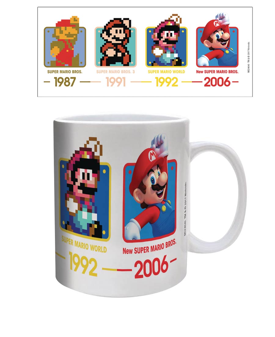Super Mario 11-Ounch Mug - Historical Dates