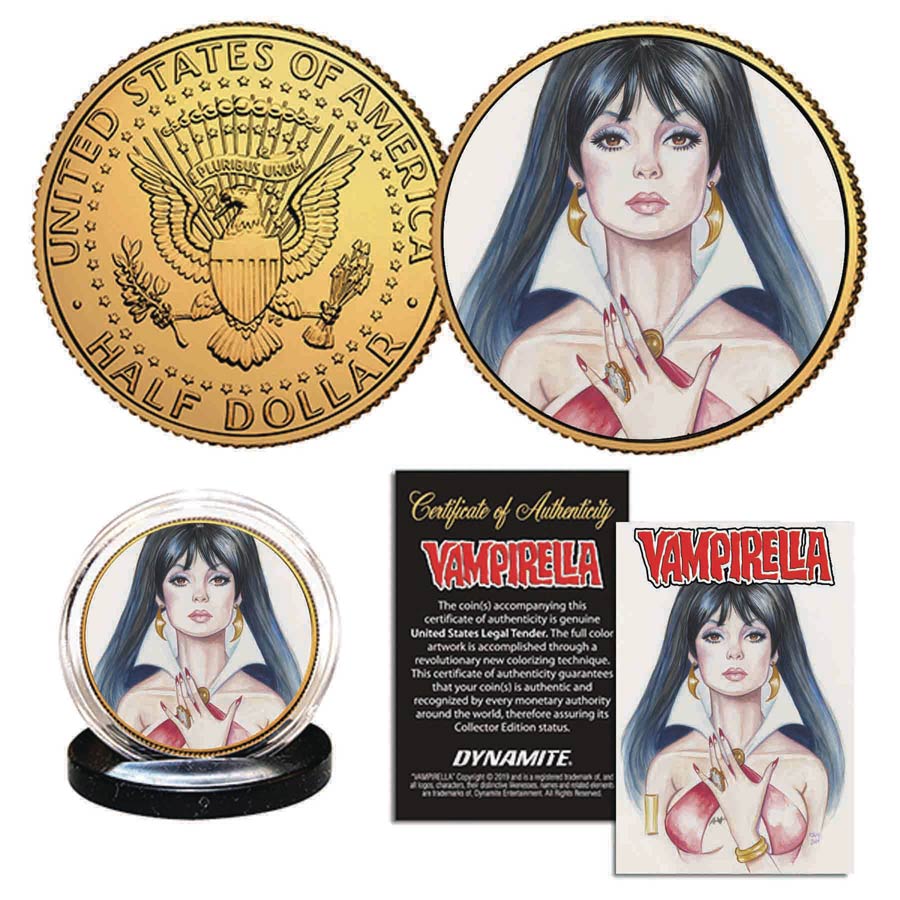 Vampirella Holly Golightly Crowdfunder Exclusive Gold Coin
