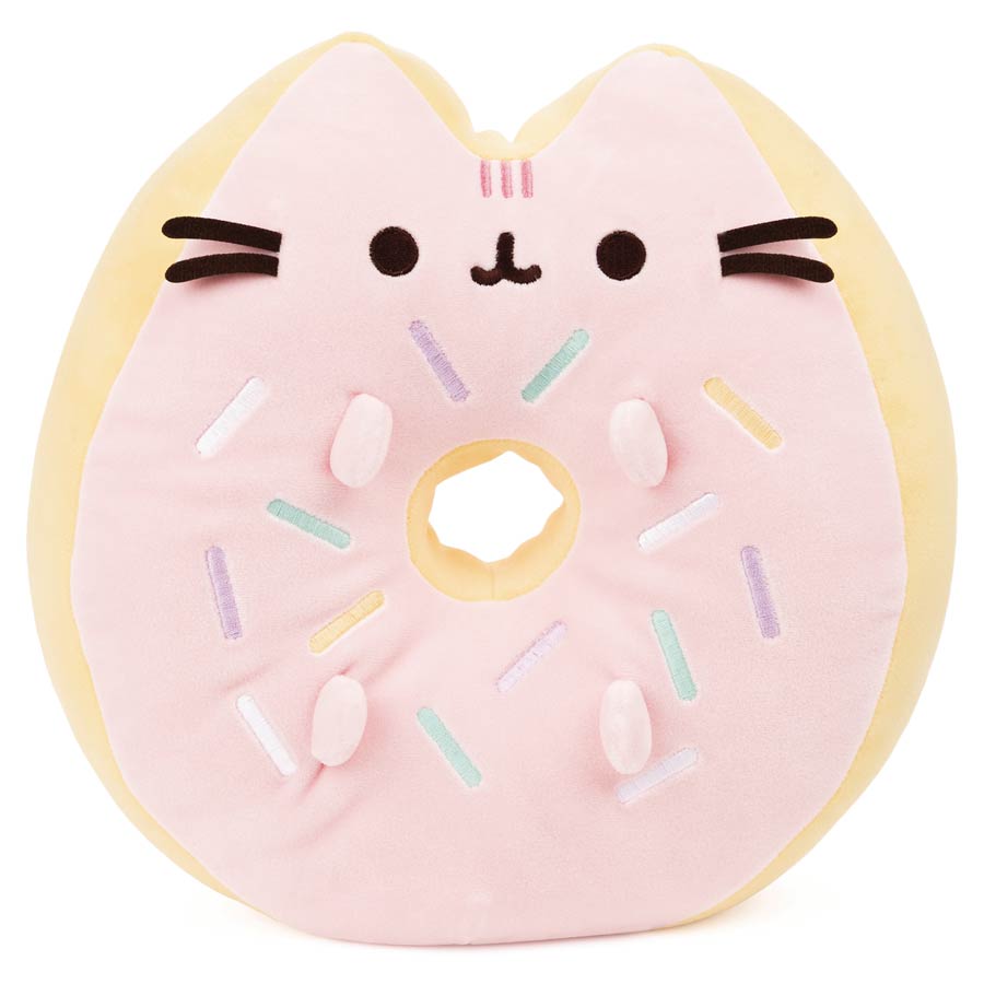 Gund Pusheen Sprinkle Donut Squishy Pink And Mint 12-Inch Plush