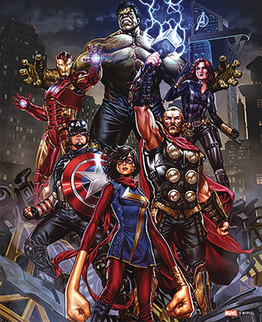 Avengers Group Wood 16-Inch Wall Art