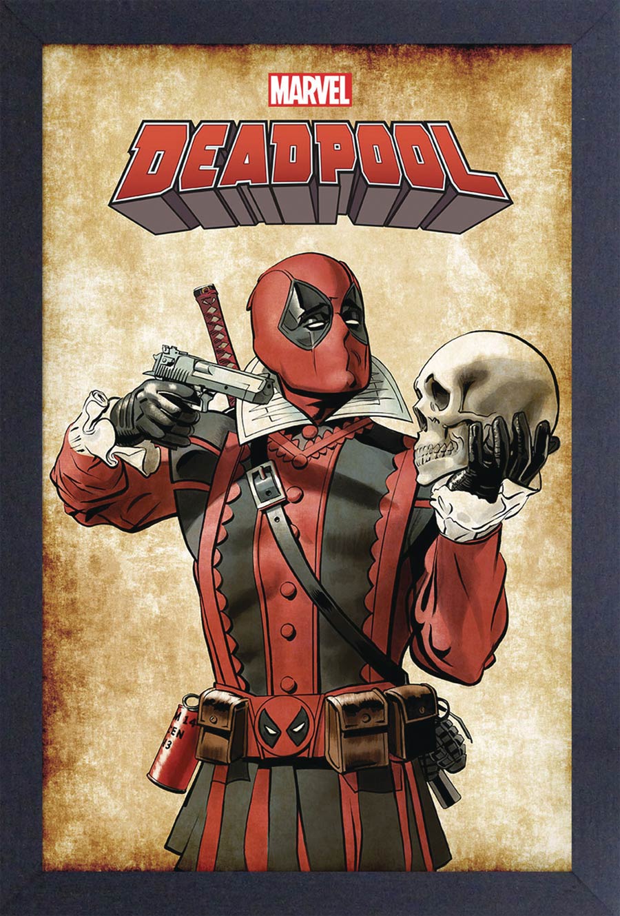 Marvel 11x17 Framed Print - Fancy Deadpool