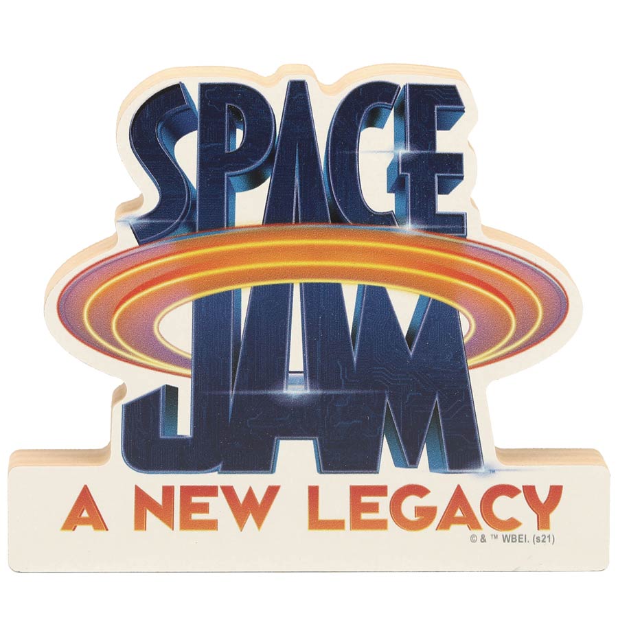 Space Jam Logo Chunky Wood Art