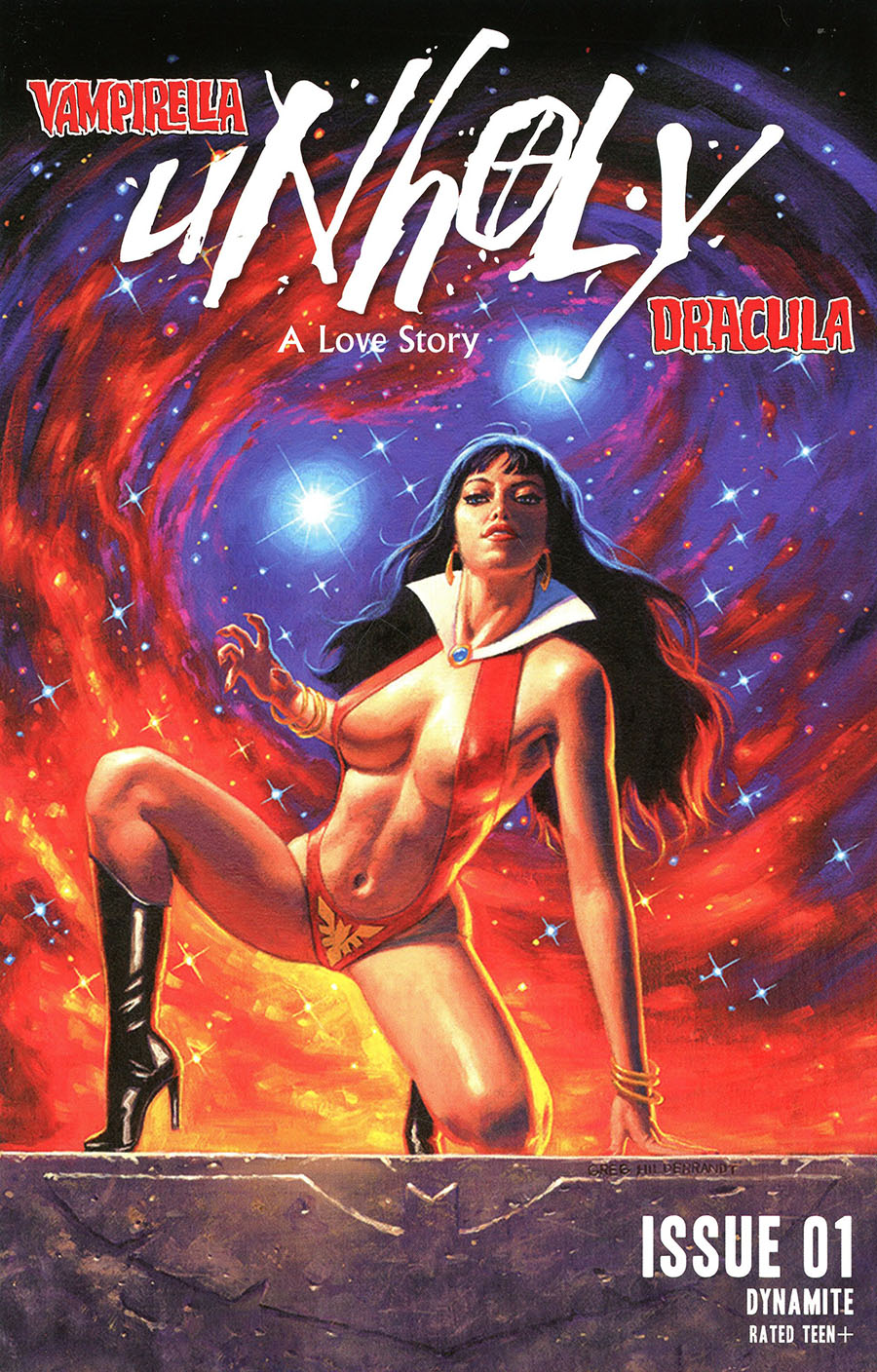 Vampirella Dracula Unholy #1 Cover H Incentive Greg Hildebrandt Variant Cover