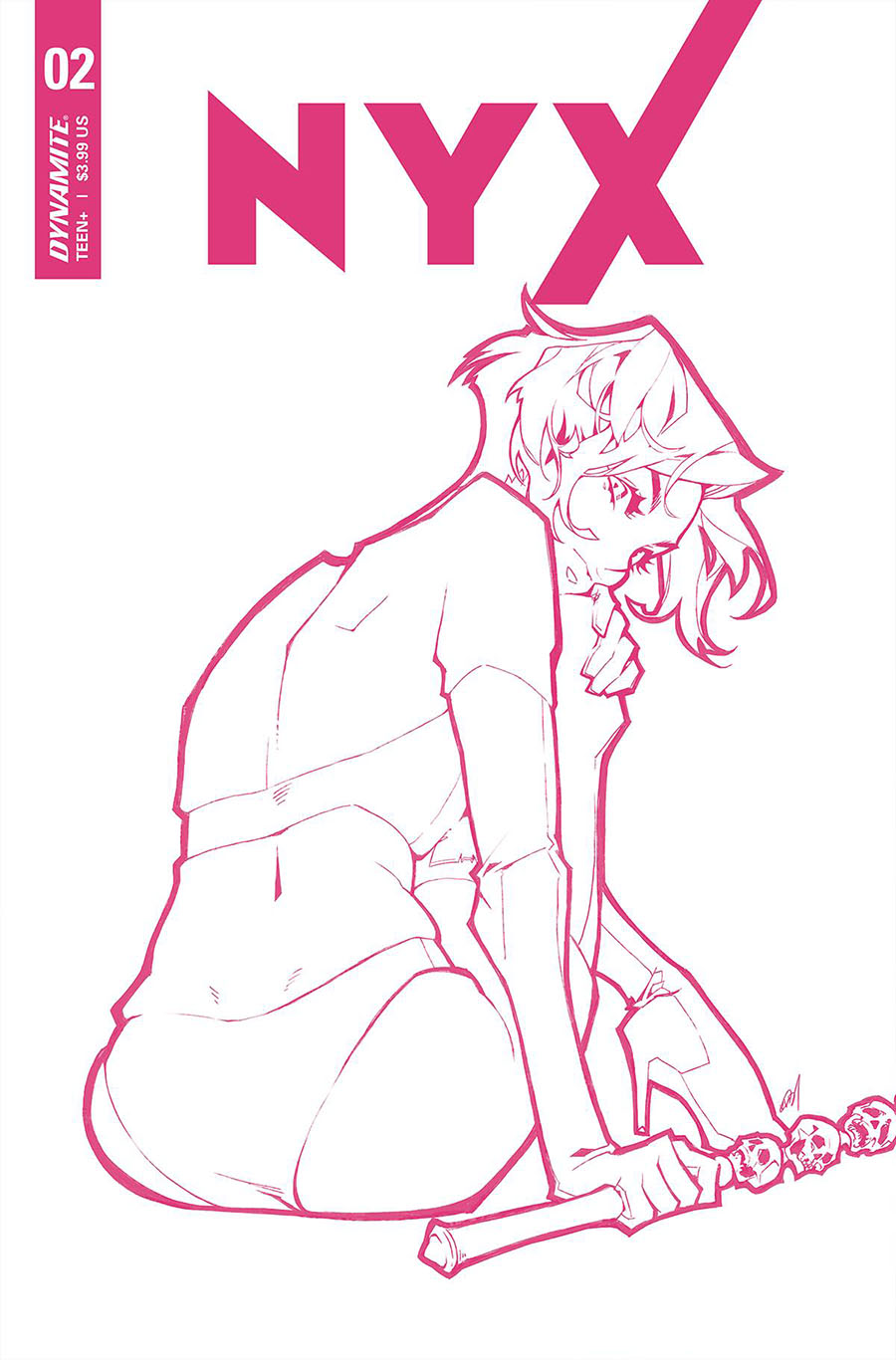 Nyx (Dynamite Entertainment) #2 Cover H Incentive Rose Besch Black & White Cover