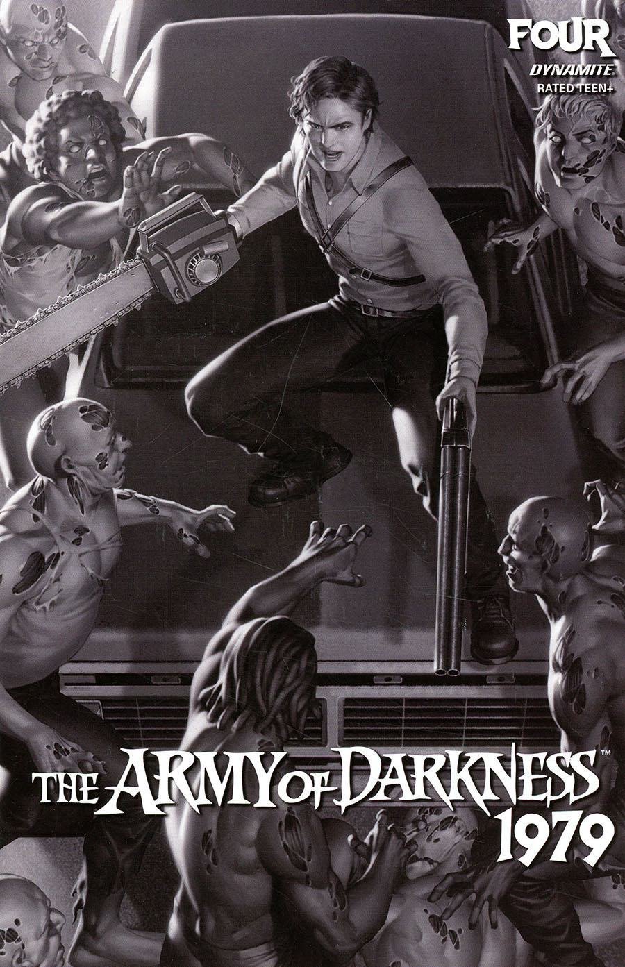 Army Of Darkness 1979 #4 Cover G Incentive Junggeun Yoon Black & White Cover