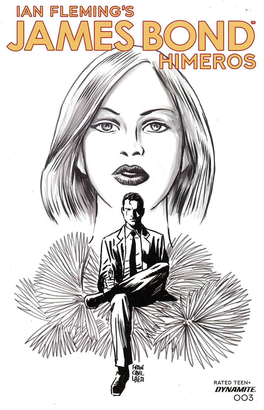 James Bond Himeros #3 Cover C Incentive Francesco Francavilla Black & White Cover