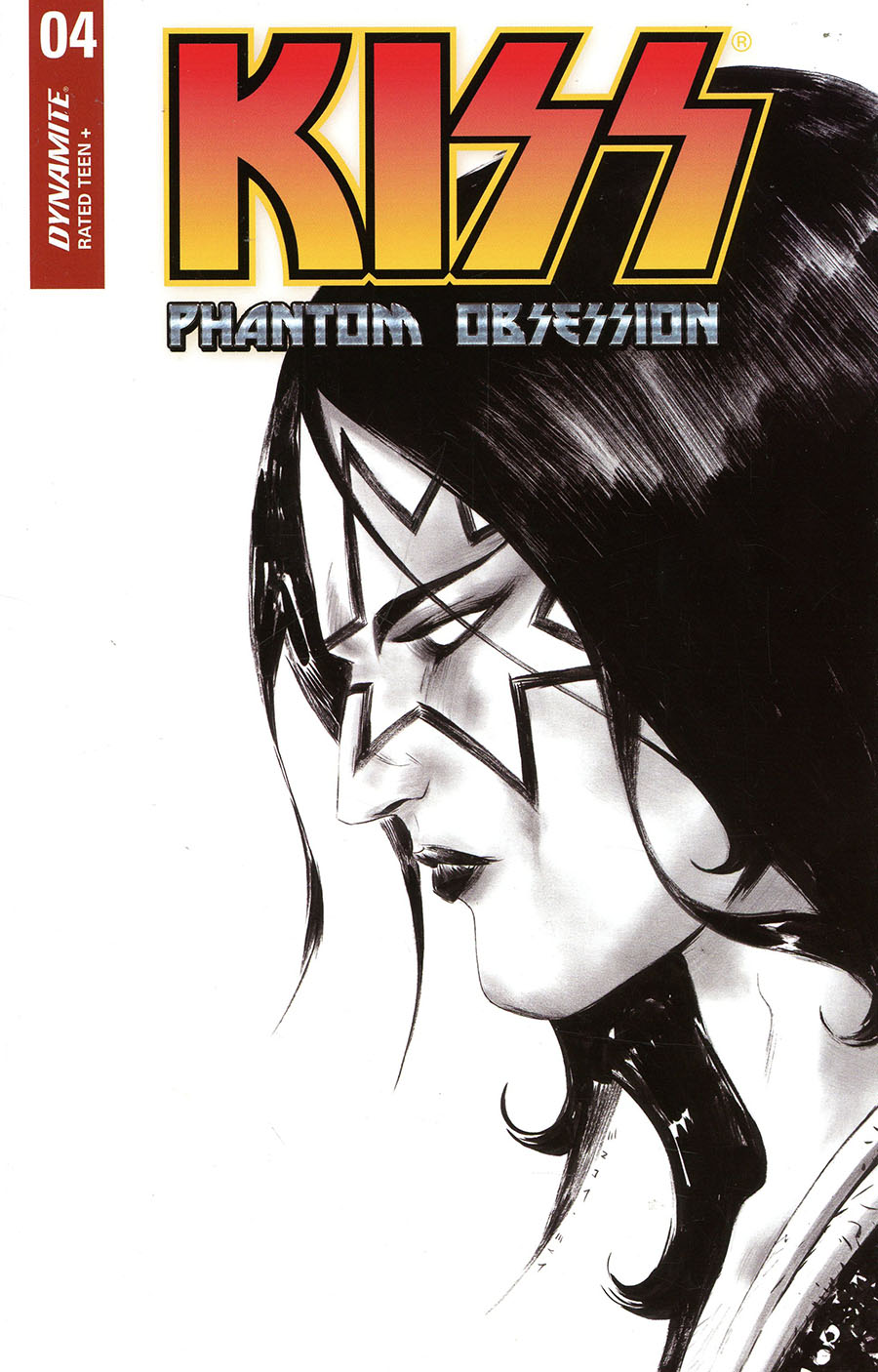 KISS Phantom Obsession #4 Cover F Incentive Jae Lee Black & White Line Art Cover
