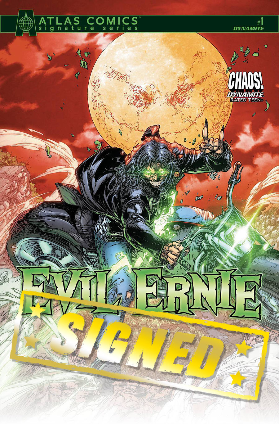 Evil Ernie Vol 5 #1 Cover G Atlas Comics Signature Series Signed By Scott Lobdell