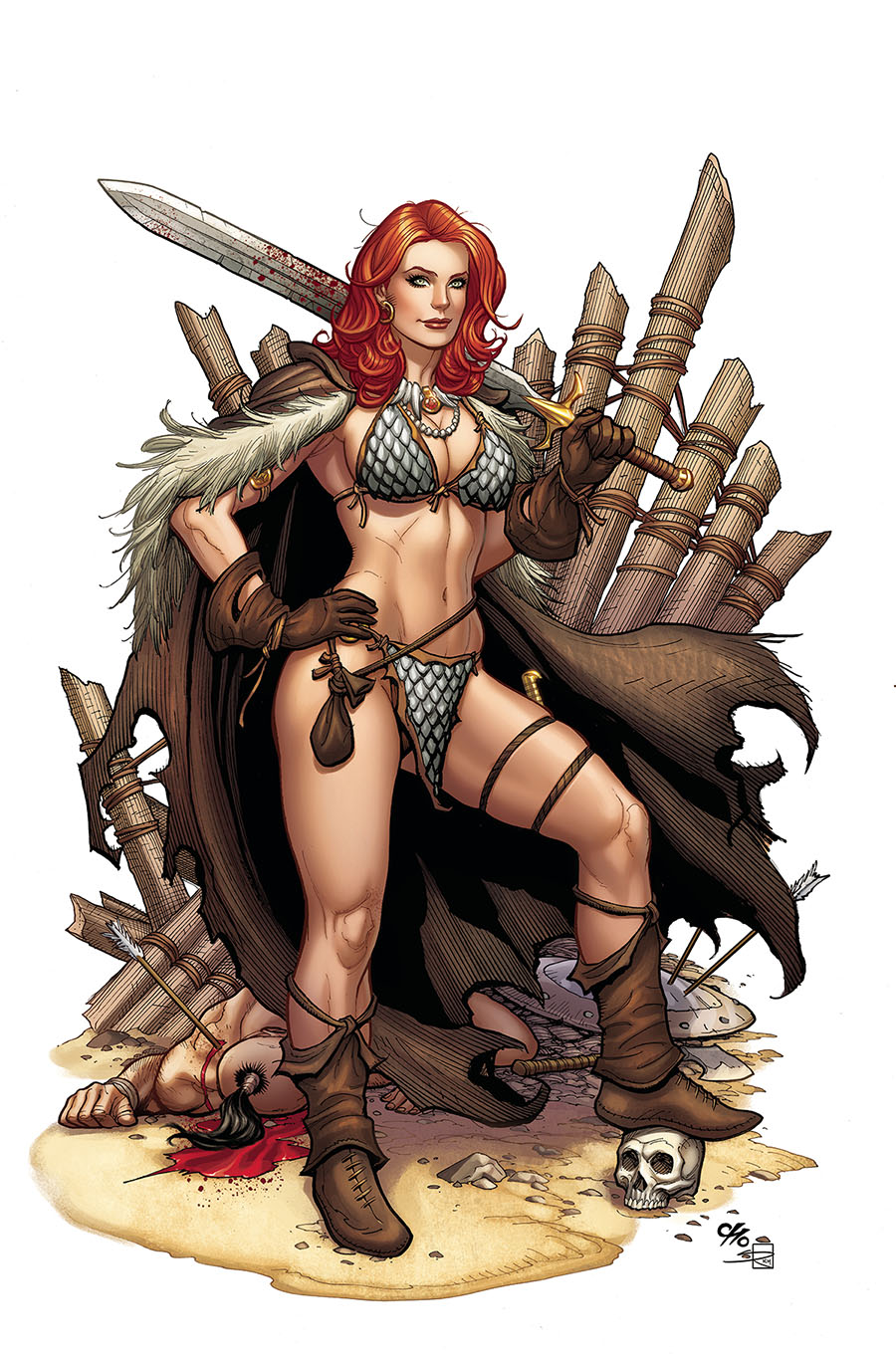Red Sonja Vol 8 #13 Cover V Crowdfunder Exclusive Frank Cho Virgin Cover