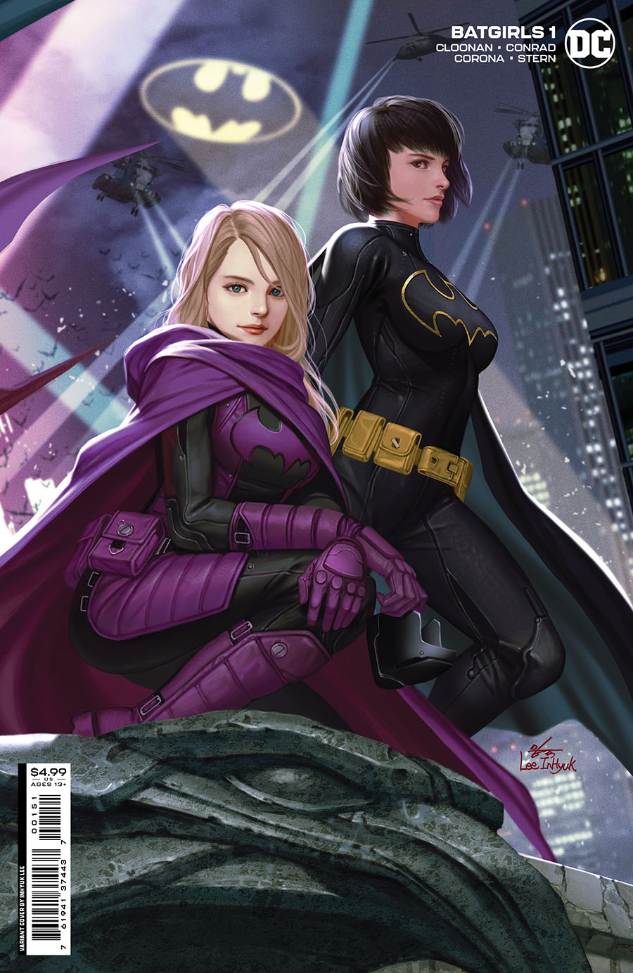 Batgirls #1 Cover C Variant Inhyuk Lee Batgirls Unmasked Right Side Connecting Card Stock Cover