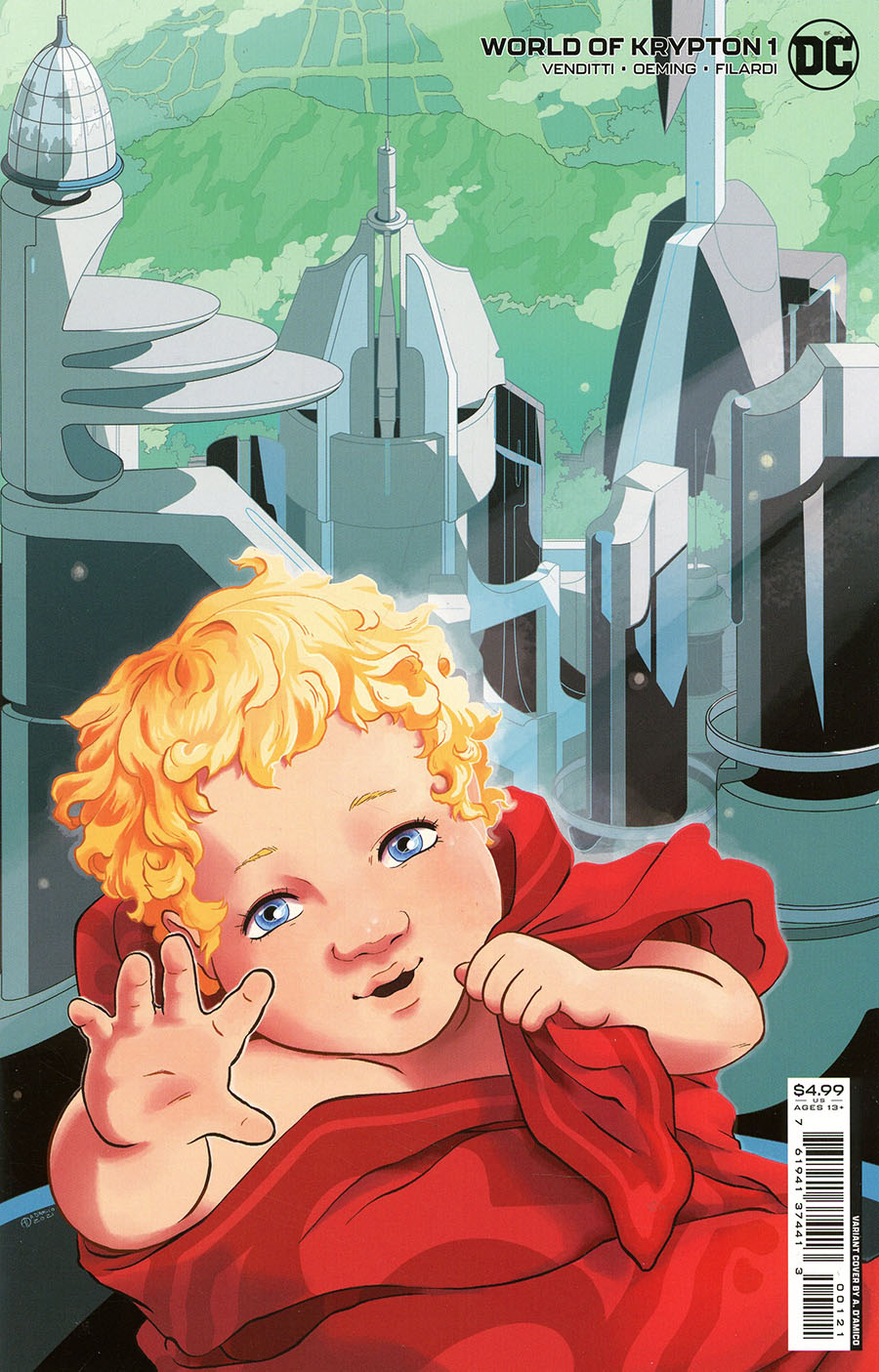 World Of Krypton Vol 3 #1 Cover B Variant A Damico Card Stock Cover