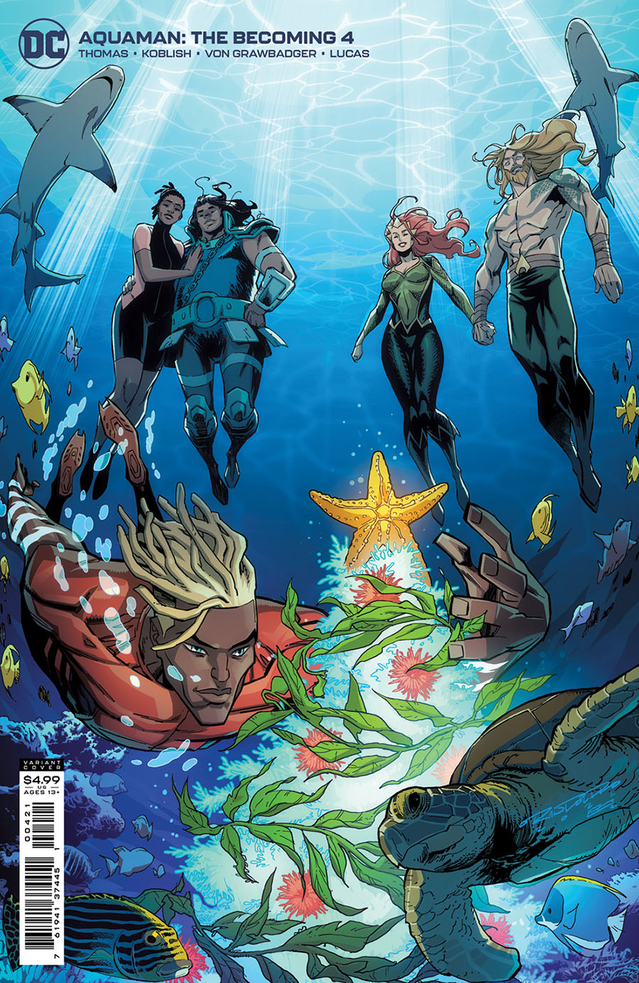 Aquaman The Becoming #4 Cover B Variant Khary Randolph Card Stock Cover