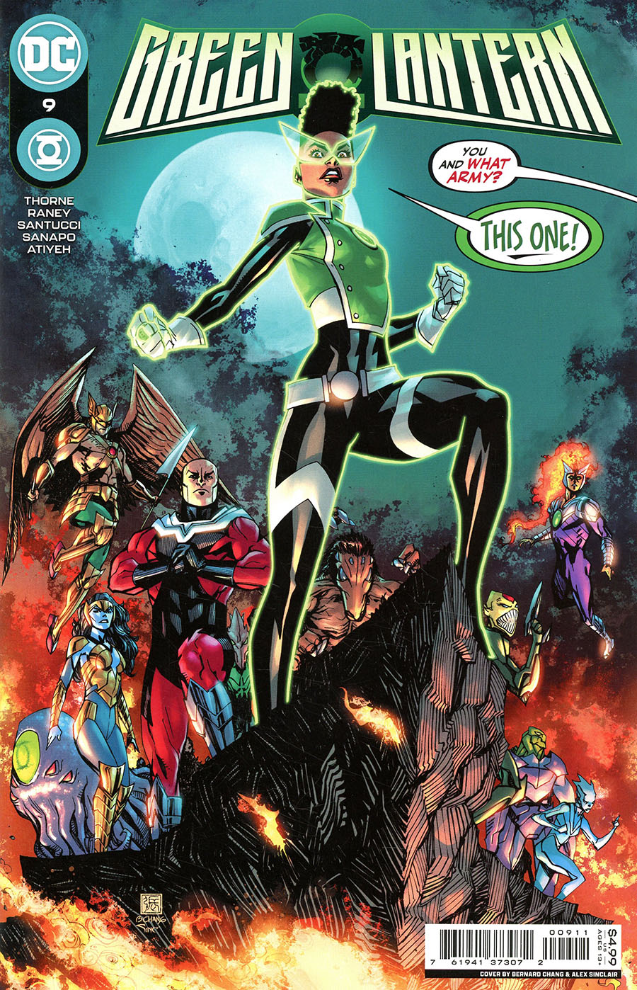 Green Lantern Vol 7 #9 Cover A Regular Bernard Chang & Alex Sinclair Cover