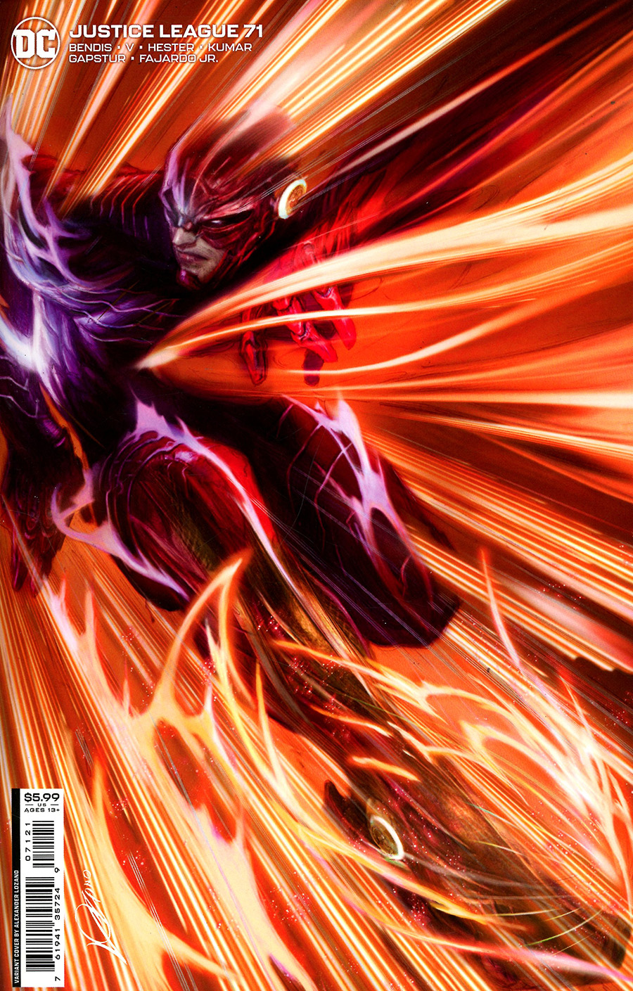 Justice League Vol 4 #71 Cover B Variant Alexander Lozano Card Stock Cover