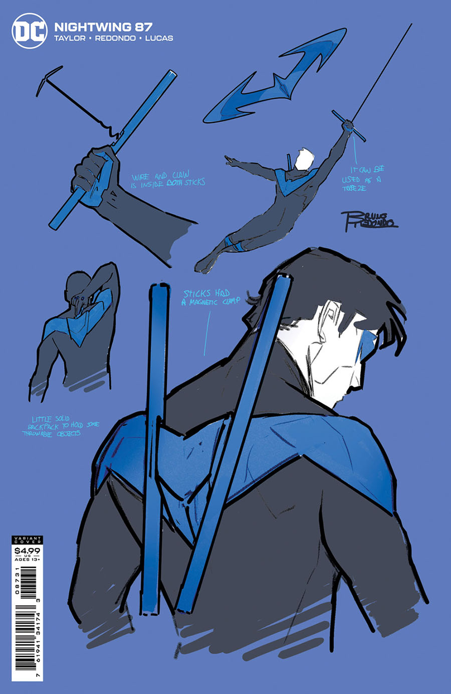 Nightwing Vol 4 #87 Cover C Incentive Bruno Redondo Design Card Stock Variant Cover