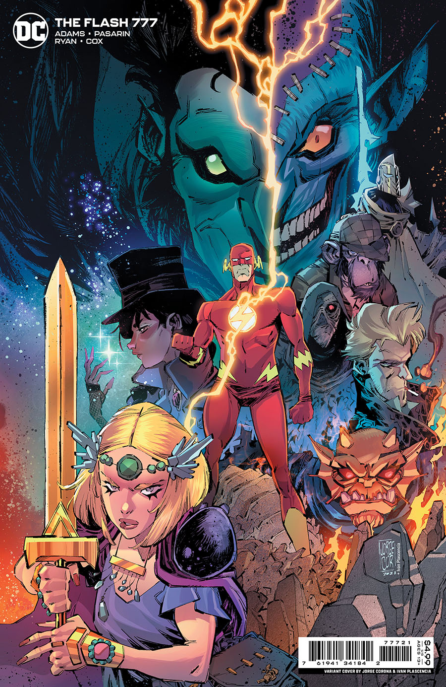 Flash Vol 5 #777 Cover B Variant Jorge Corona Card Stock Cover