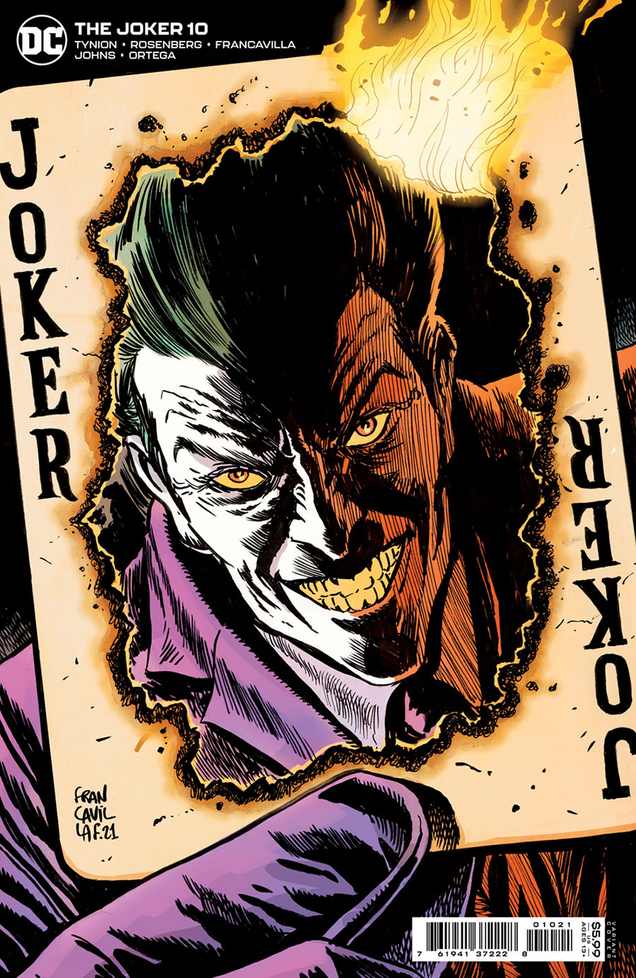 Joker Vol 2 #10 Cover B Variant Francesco Francavilla Cover