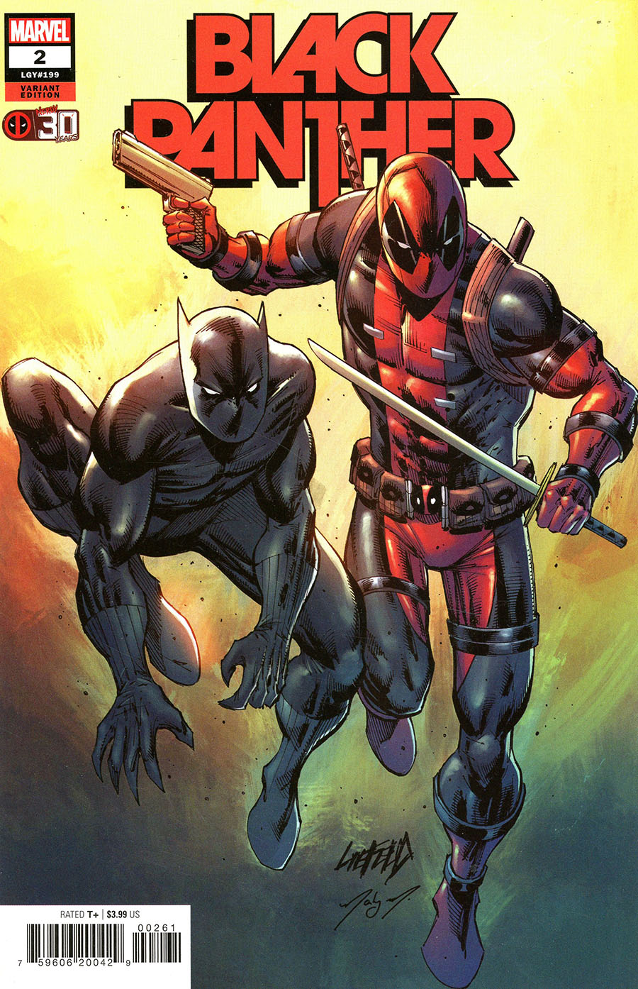 Black Panther Vol 8 #2 Cover E Variant Rob Liefeld Deadpool 30th Anniversary Cover