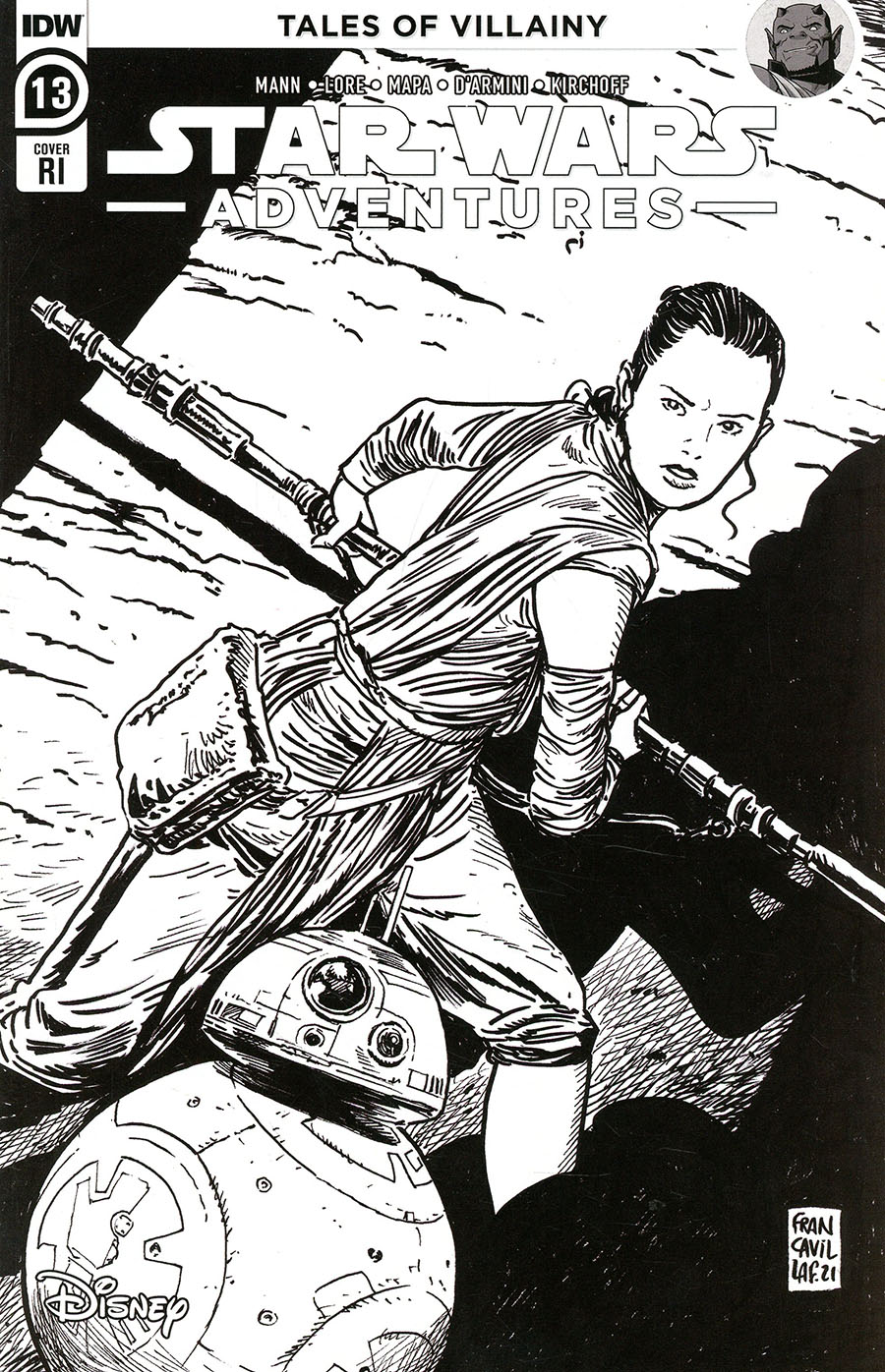 Star Wars Adventures Vol 2 #13 Cover C Incentive Francesco Francavilla Variant Cover