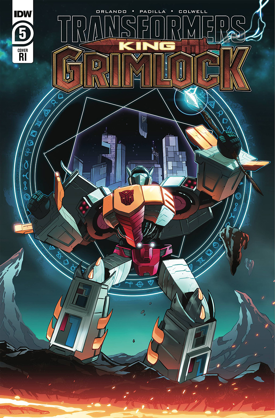 Transformers King Grimlock #5 Cover C Incentive Stephen Byrne Variant Cover