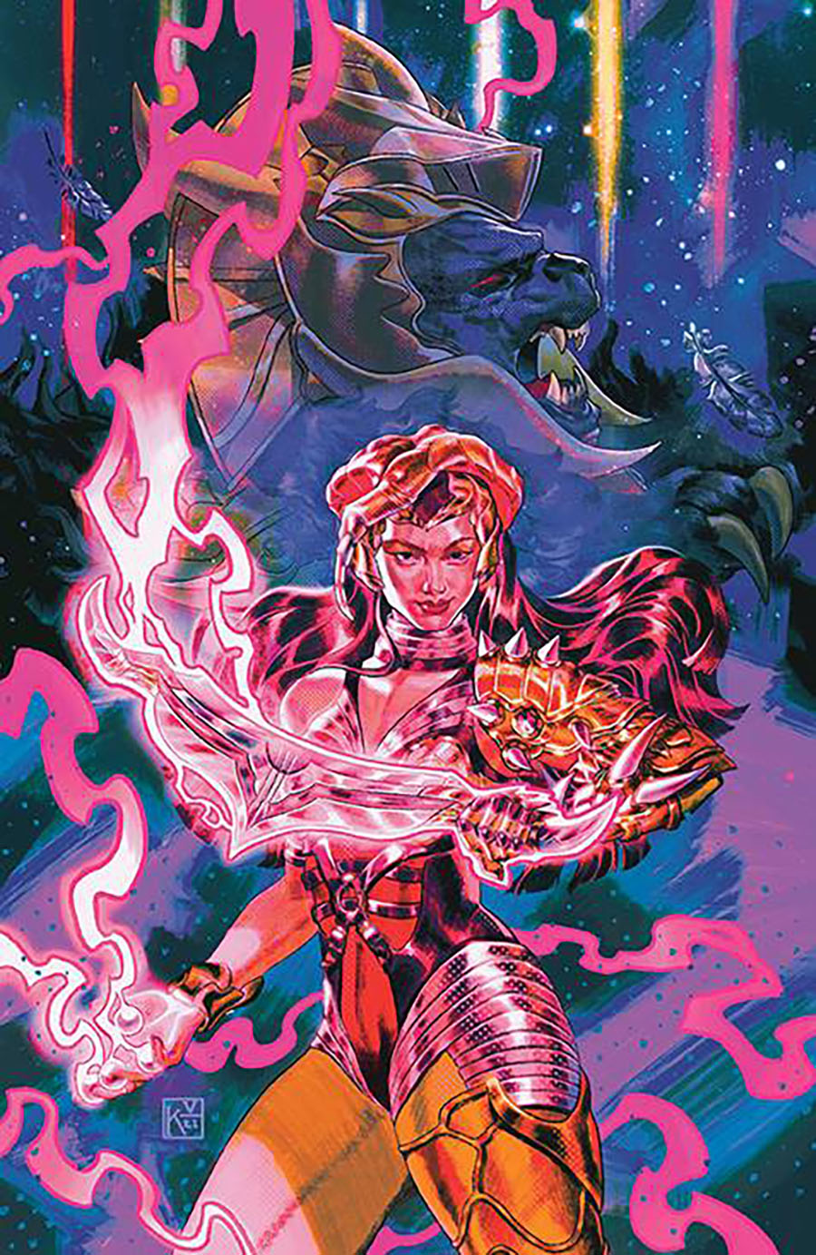 Mighty Morphin #14 Cover G Incentive Keyla Valerio Reveal Virgin Cover (The Eltarian War Part 3)