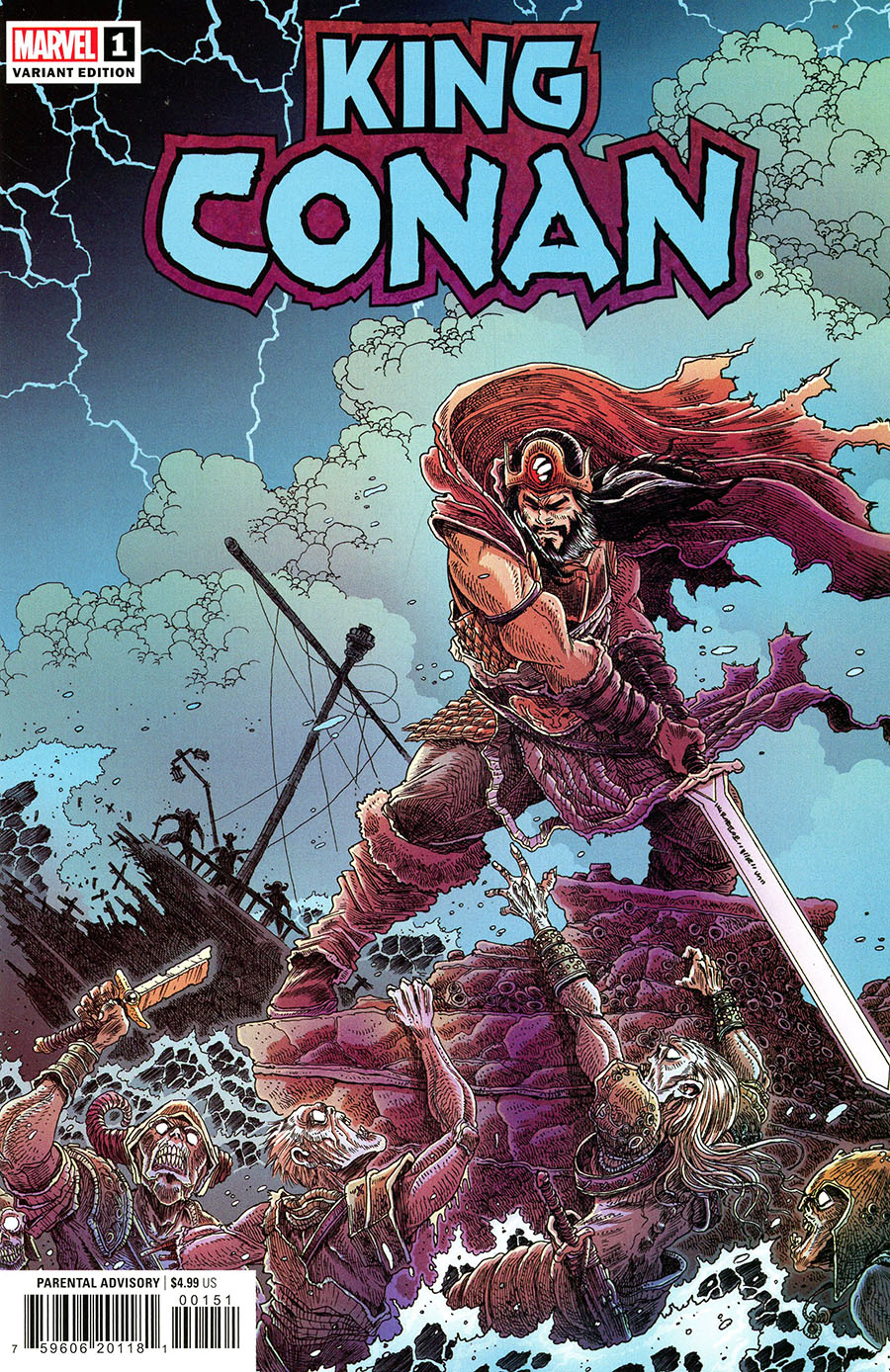 King Conan Vol 2 #1 Cover F Incentive James Stokoe Variant Cover