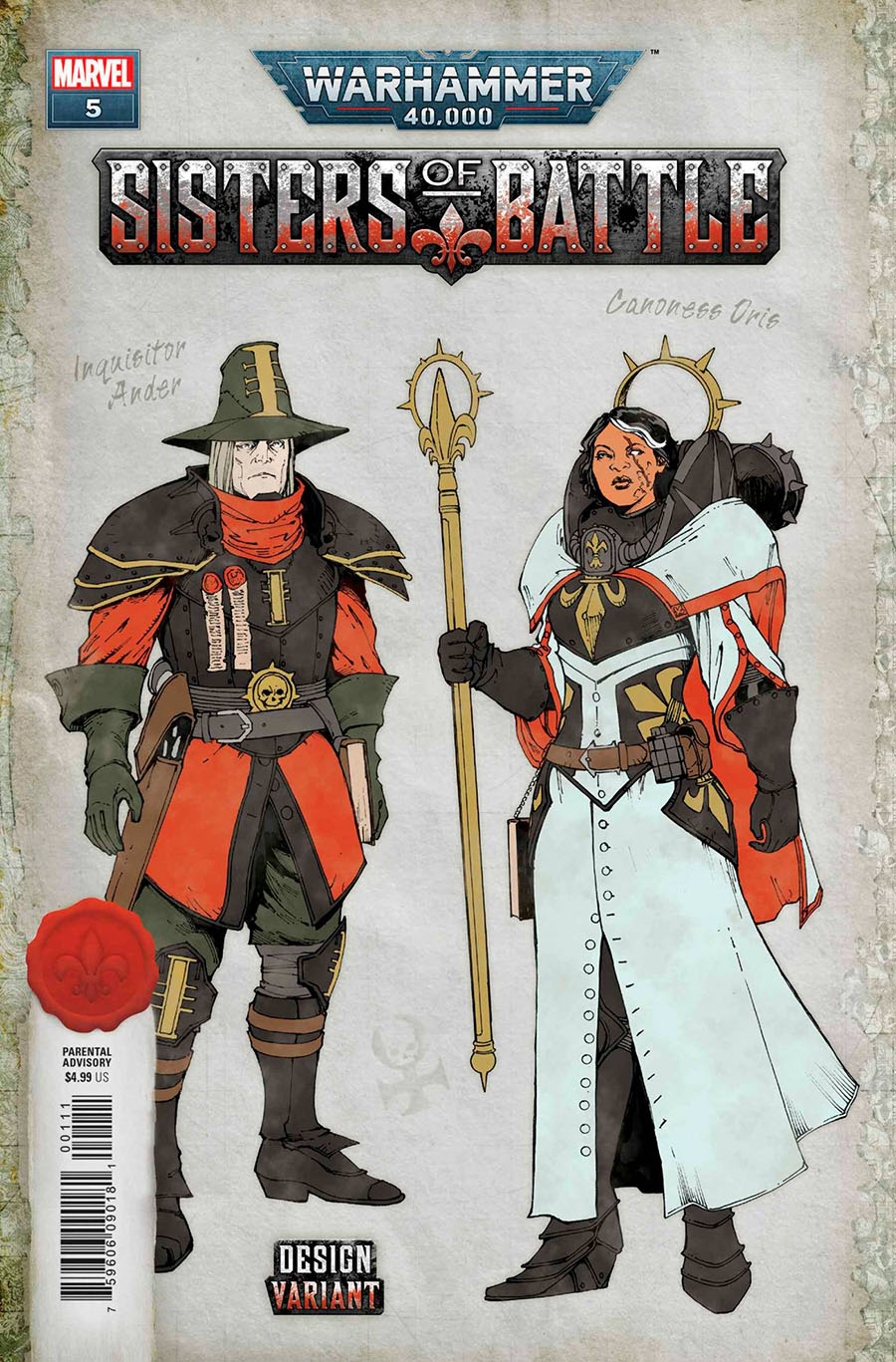 Warhammer 40000 Sisters Of Battle #5 Cover C Incentive Edgar Salazar Design Variant Cover