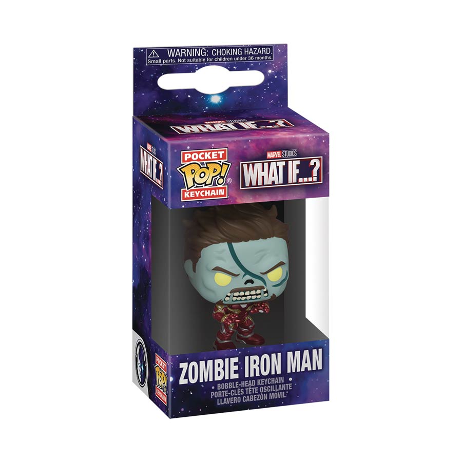 POP Keychain What If Series 2 Zombie Iron Man Vinyl Pocket Keychain
