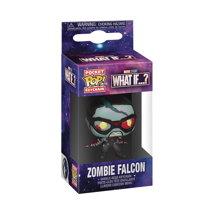 POP Keychain What If Series 2 Zombie Falcon Vinyl Pocket Keychain