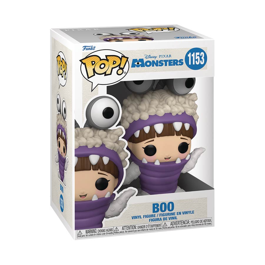 POP Disney Monsters Inc 20th Anniversary Boo With Hood Up Vinyl Figure