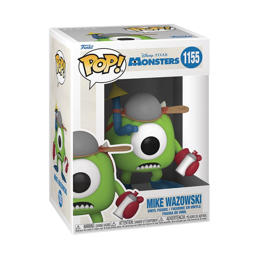 POP Disney Monsters Inc 20th Anniversary Mike Wazowski With Mitts Vinyl Figure