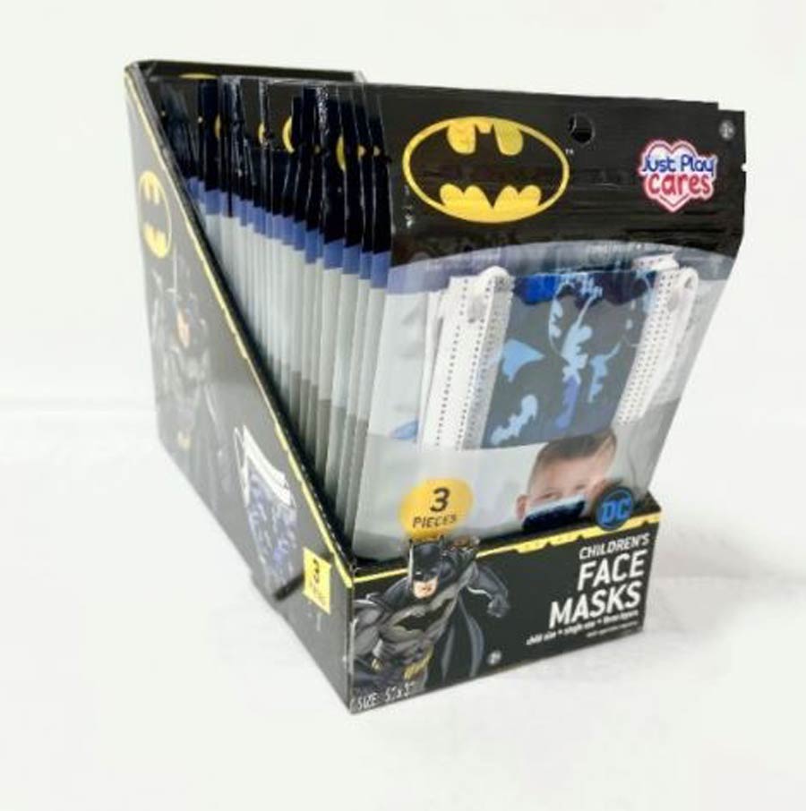 Batman Childrens Face Mask Small - 3-Pack