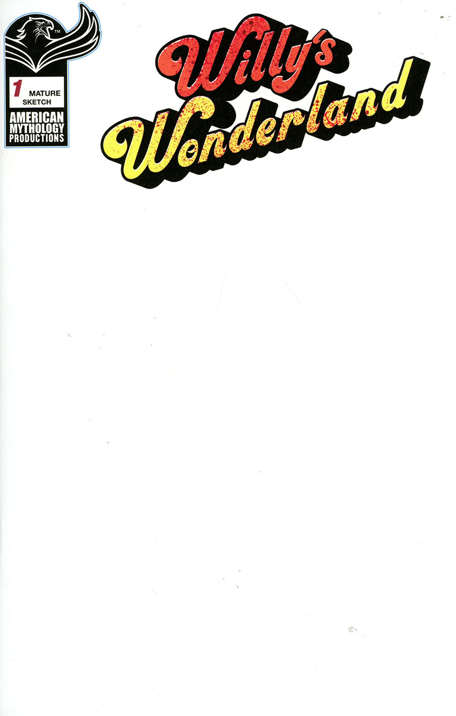 Willys Wonderland Prequel #1 Cover E Variant Blank Cover