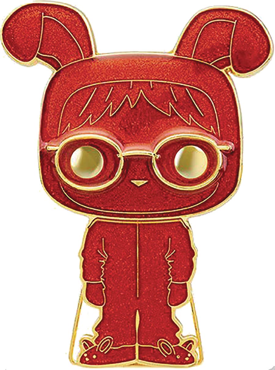 POP Pins A Christmas Story Ralphie In Bunny Suit Red Glitter Chase Enamel Pin