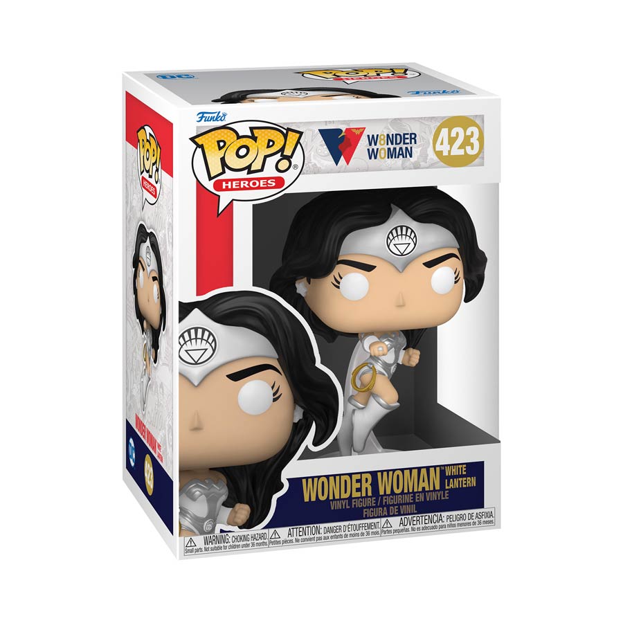 POP Heroes Wonder Woman 80th Anniversary Wonder Woman White Lantern Vinyl Figure