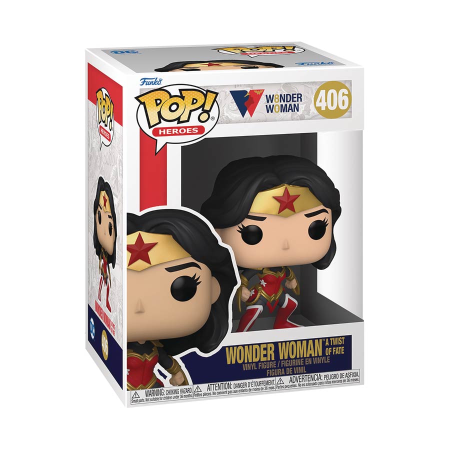 POP Heroes Wonder Woman 80th Anniversary Wonder Woman A Twist Of Fate Vinyl Figure
