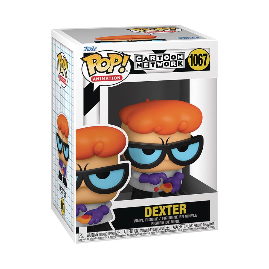 POP Animation Cartoon Network Dexters Laboratory Dexter With Remote Vinyl Figure