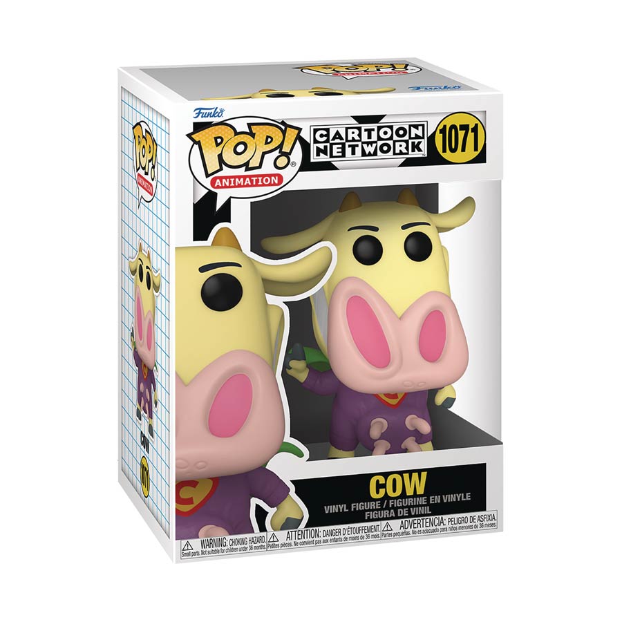 POP Animation Cartoon Network Cow And Chicken Super Cow Vinyl Figure