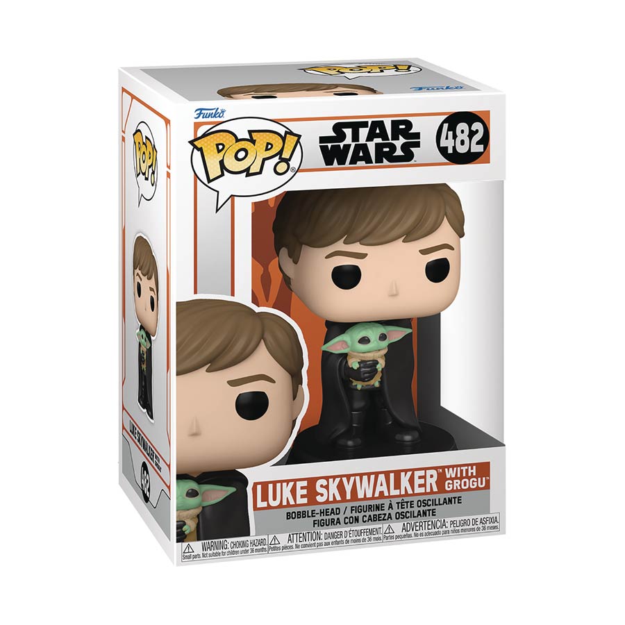 POP Star Wars The Mandalorian Luke Skywalker With Grogu Vinyl Bobble Head