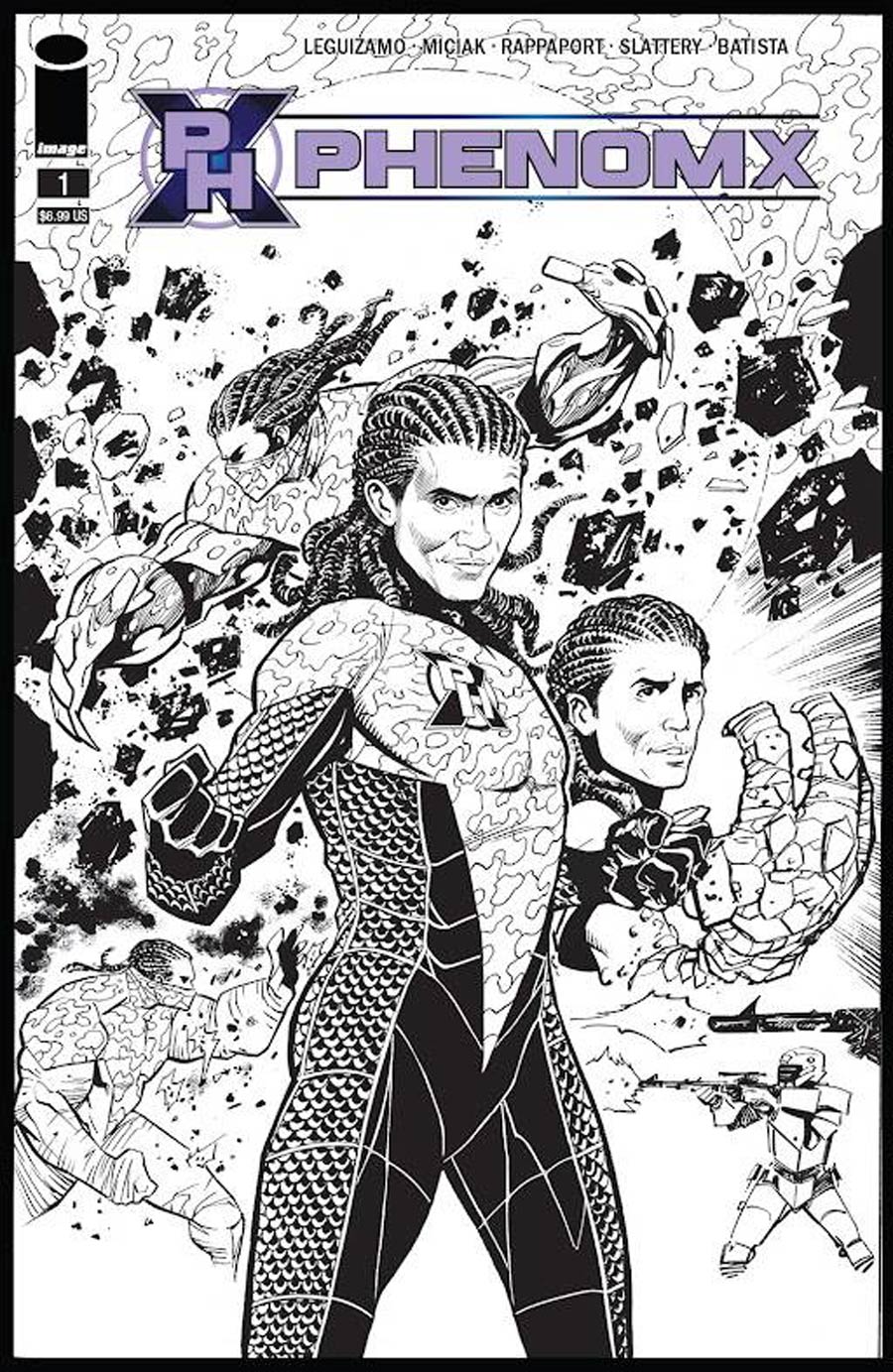 Phenom X #1 Cover C Incentive Jim Muniz Black & White Cover