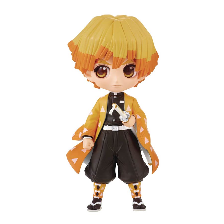 Demon Slayer Kimetsu No Yaiba Q-Posket Figure - Zenitsu Agatsuma II Version A