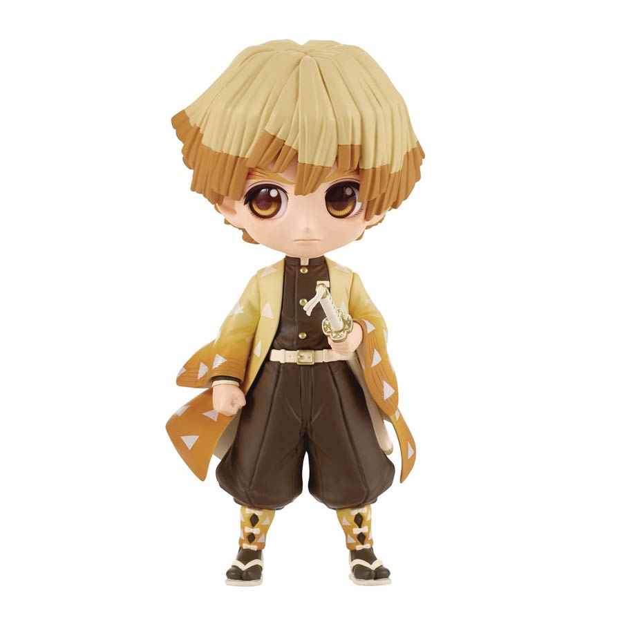 Demon Slayer Kimetsu No Yaiba Q-Posket Figure - Zenitsu Agatsuma II Version B