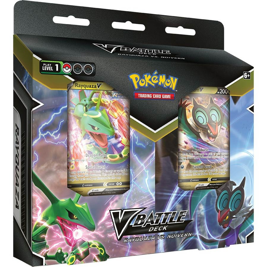 Pokemon Trading Card Game V Battle Deck Rayquaza vs Noivern Bundle