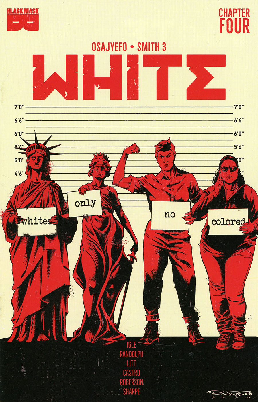 White (Black Mask Comics) #4 Cover B 2nd Ptg