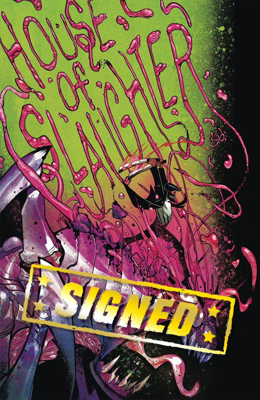 House Of Slaughter #1 Cover Z-A Incentive Mike Del Mundo Virgin Variant Cover Signed By James Tynion IV