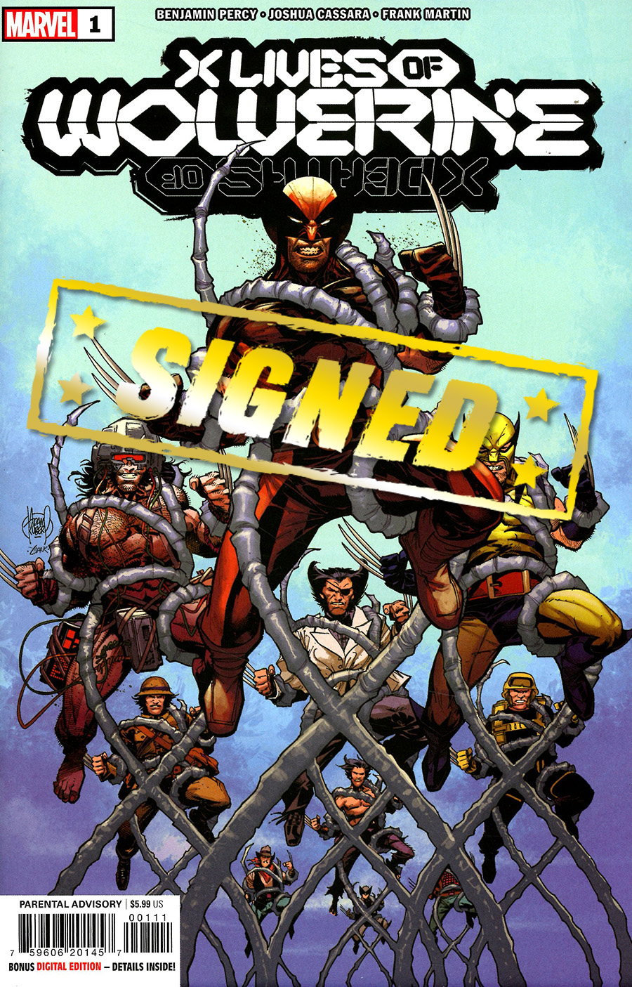 X Lives Of Wolverine #1 Cover L Regular Adam Kubert Cover Signed By Benjamin Percy